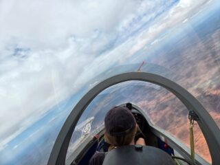 Max taking advantage of the awesome thermals